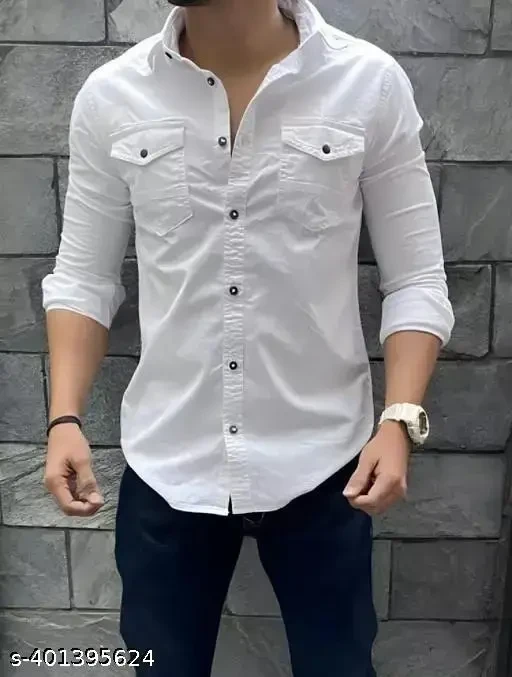 double pocket shirt for men