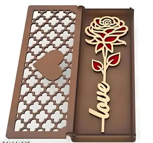 Wooden Rose with Box For Valentine Day Gift for Couples gift for gf giftsAnniversary gift ,Rose Day Gift ,Gift gor girlfriend love ,